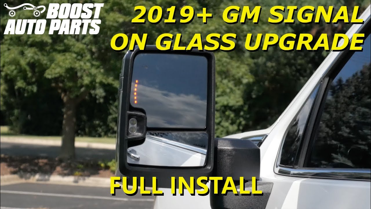 Add Signal On Glass GM OEM Tow Mirror Upgrade Kit (2019+ Style