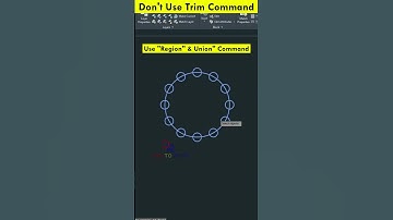 Region Command | Union Command in AutoCAD #shorts #autocad