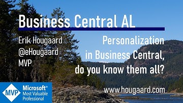 Personalizaiton in Business Central, do you know them all?