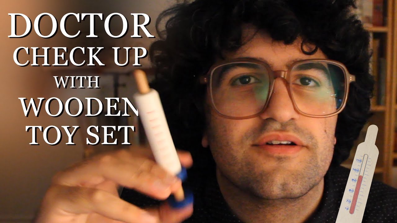[ASMR] Doctor Check Up With Wooden Toy Set - YouTube