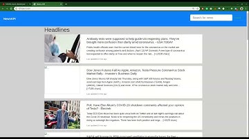 NewsAPI Website | API | DOM | Javascritp API | Bootstrap | SOURCE CODE | 2020