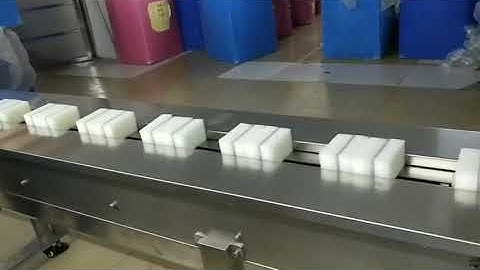 Sponge for dishwashing packing machine;  packaging machine by RUIPUHUA Box-motion RD-BM508S machine