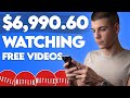 Make $6,990.60 Watching Free Videos (NEW Make Money Online Method)
