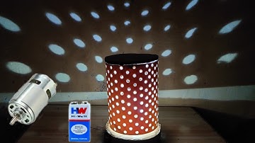 How to make rotating lamp - How to make starry night lamp