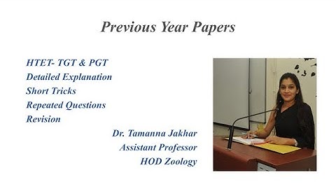 HTET PGT BIOLOGY 2022