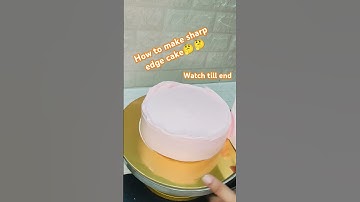 Sharp edge cake tips #shorts #shortsfeed #trending #cake #sharpedges #creamy_cheers #birthdaycake
