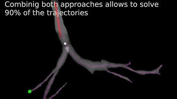Automated planning for robotic guidewire navigation in the coronary arteries