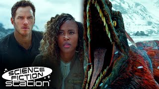 Dinosaur On A Frozen Ice Lake | Jurassic World: Dominion (2022) | Science Fiction Station