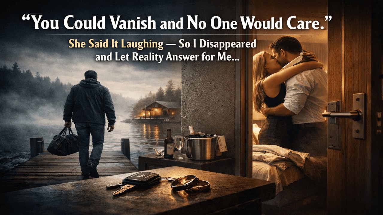 “You Could Vanish and No One Would Care.” She Said It Laughing — So I Disappeared and Let Reality...
