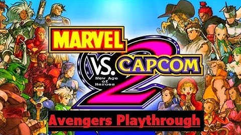 Marvel Vs Capcom 2 (Dreamcast) - Avengers Team Playthrough