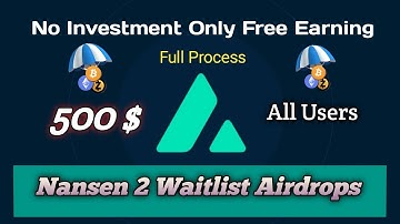 Nansen 2 Early | Nansen Waitlist Update All Process | Earn money online | Crypto Earning #airdrop
