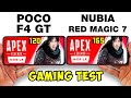 POCO F4 GT vs NUBIA RED MAGIC 7 🔥 - GAMING TEST 2022🔥 БОЛЬШОЕ СРАВНЕНИЕ В ИГРАХ! FPS + НАГРЕВ!