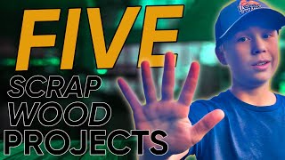 5 AMAZING Scrap Wood Projects to Sell !! | Make Money Woodworking