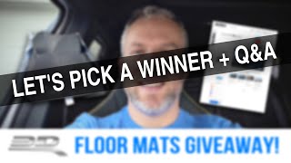 3D Mats USA Floor Mats GIVEAWAY | Lets Pick a Winner! + Q&A