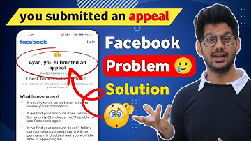How to solve you submitted an appeal facebook problem| You submitted an appeal