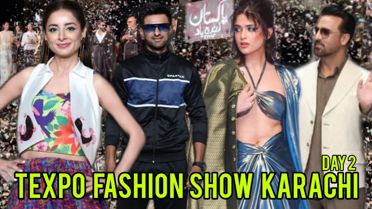 TEXPO FASHION SHOW   TDAP   Shoaib Malik   Sarwat Gillani