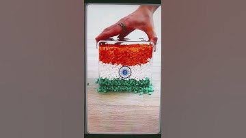 I Made Flag of India with beads! #shorts #reverse satisfying flag art🇮🇳❤️