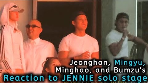 SEVENTEEN Mingyu reaction to JENNIE [MANTRA + WITH THE IE +LIKE JENNIE] Deadline concert in Goyang