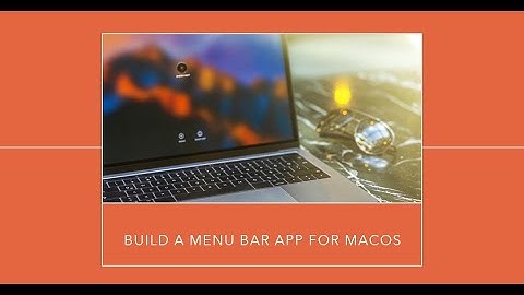 How to build a Menu Bar app for MacOS with SwiftUI