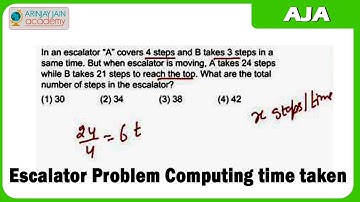 1185. Escalator Problem   Computing time taken