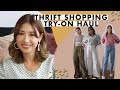 Thrift Shopping Try on Haul | Kryz Uy