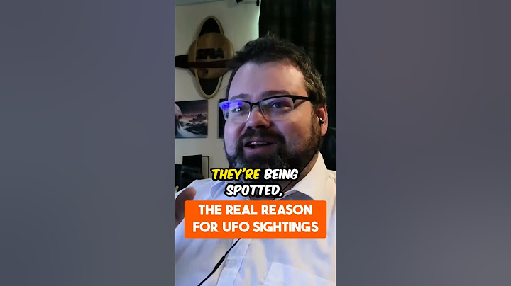The Real Reason for UFO Sightings