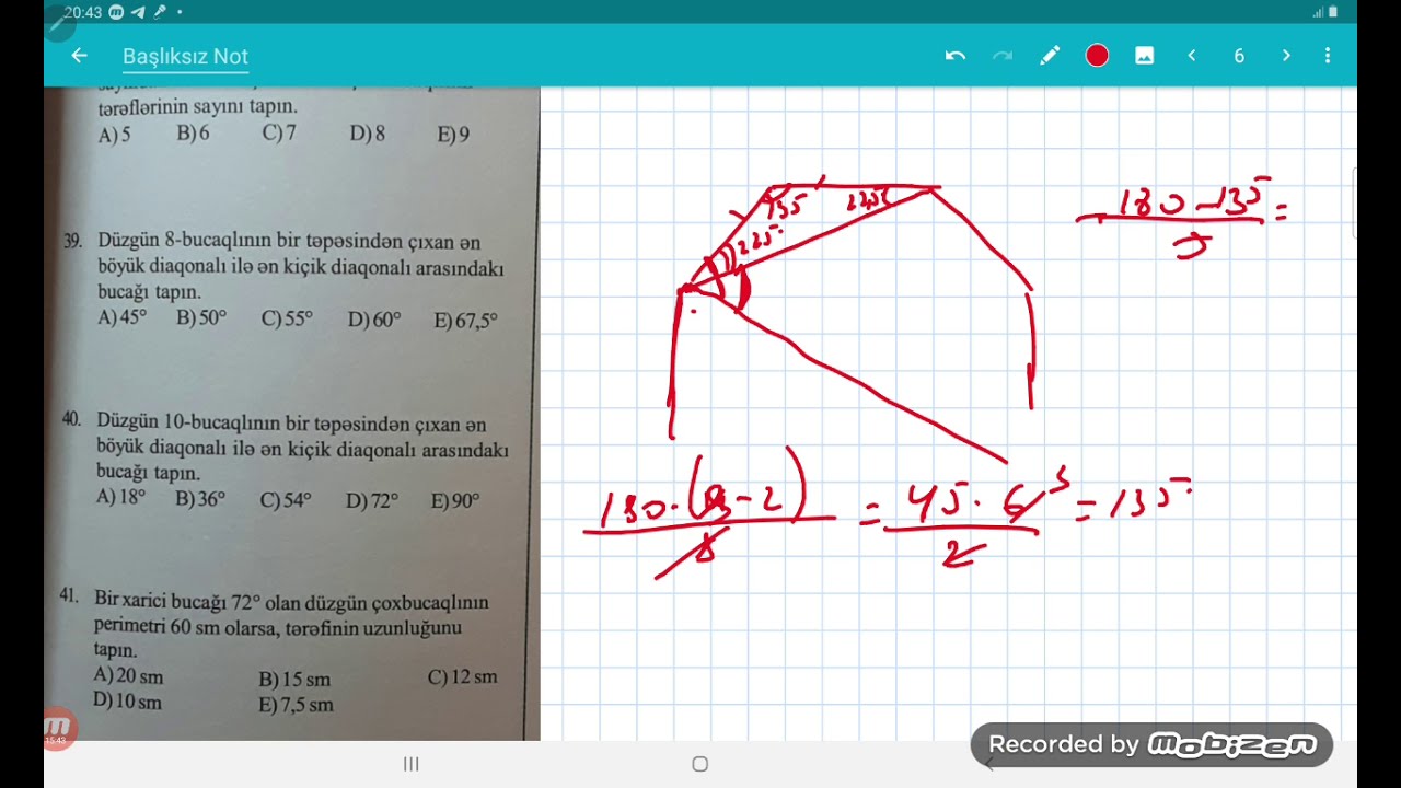 Güvən Çoxbucaqlılar Test A