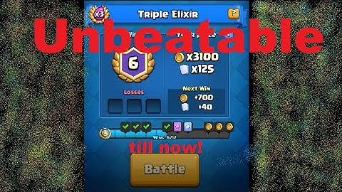 Unbeatable Triple Elixir Challenge deck live game play | Clash Royale | Best deck