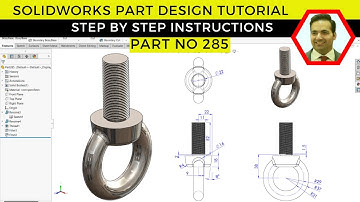 SolidWorks Part Design Tutorial | Create 3D Models with Ease | Part No 285