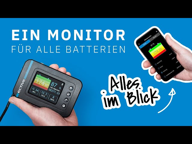 Der BATTERIEMONITOR BM-X für ALLE Batterien und KAPAZITÄTEN + Bluetooth &  App 