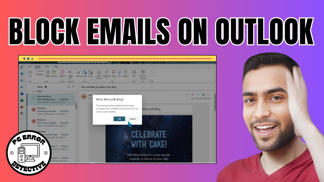how-to-block-emails-on-outlook-banish-spam-forever-youtube