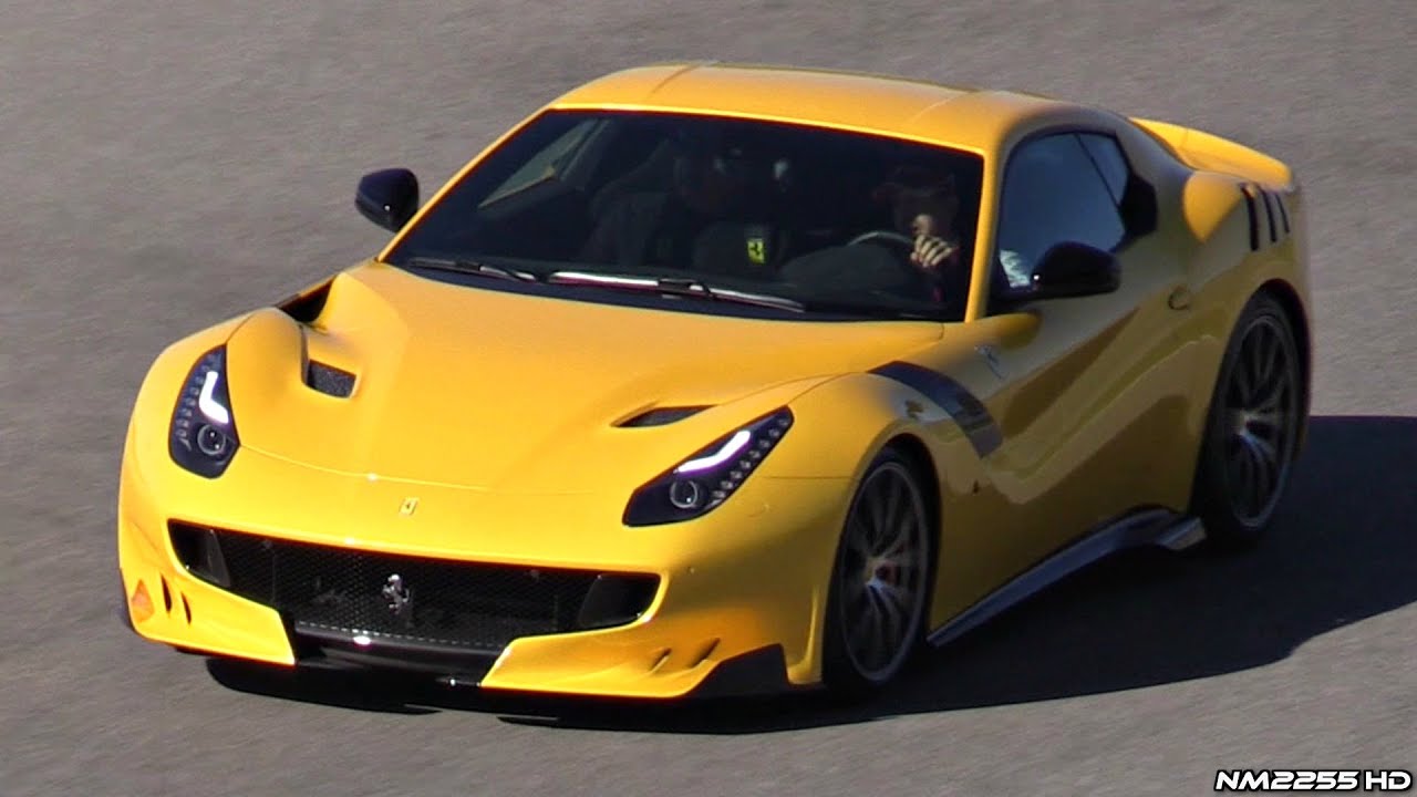 Ferrari F12 TDF SOUND on the Track! - FAST Accelerations and Fly Bys! - YouTube