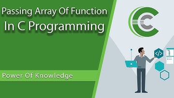 Passing Array Of Functions In C Programming  (Hindi)