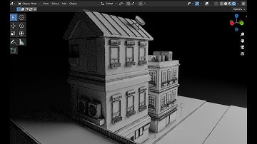 Make a simple scene (in 1 hour) - Grid Modeler (blender addon)