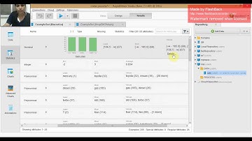 Different preprocessing techniques on a given dataset using Rapid Miner.