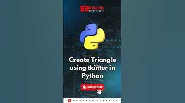Create Triangle using tkinter in Python