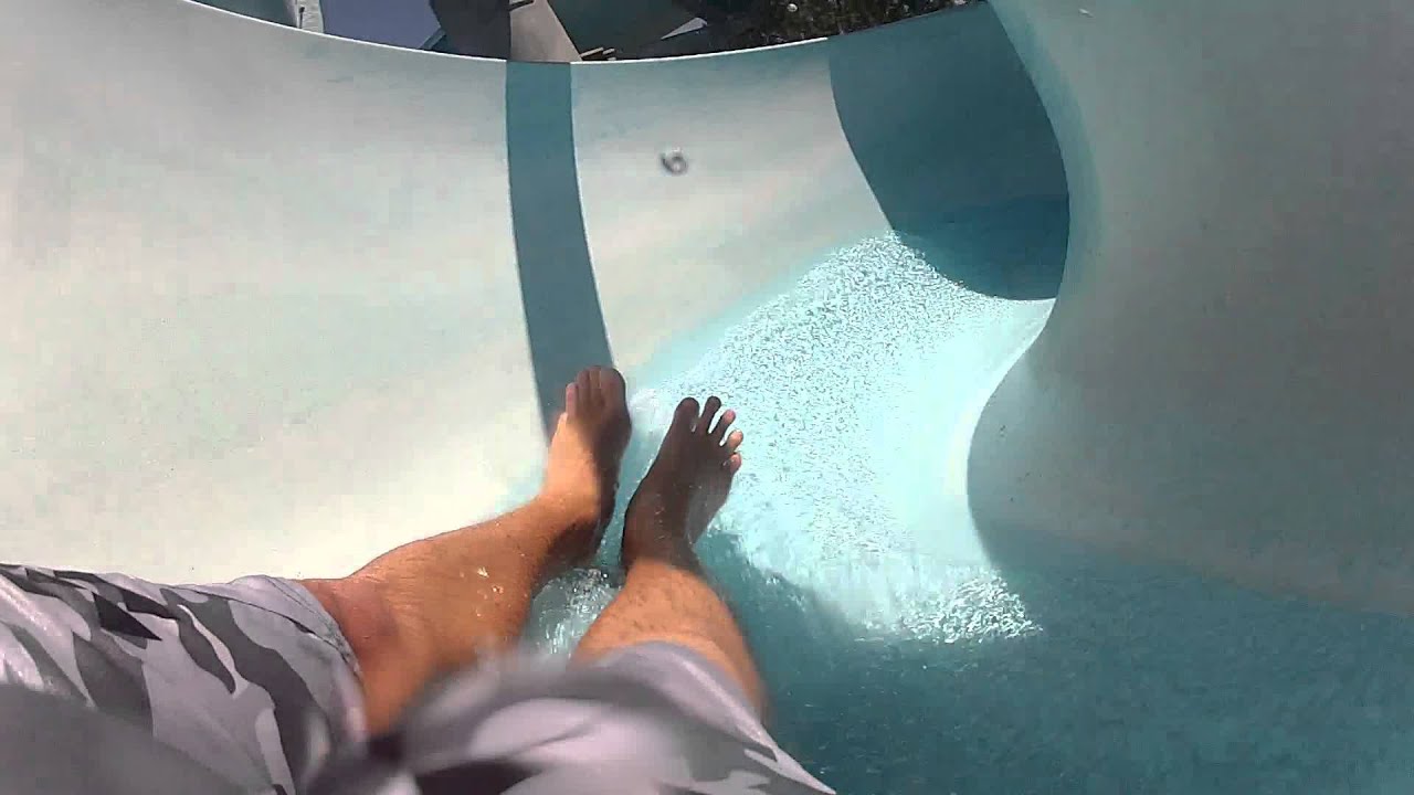 gopro videos slow on computer Waterslide at Surf 'n Slide Mose Lake