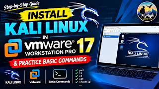 How to Install Kali Linux on VMware Workstation Pro 17 | Beginner Tutorial + Basic Commands