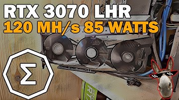 How to mine ERGO with a RTX 3070 LHR (~120 MH/s ~85 watts)