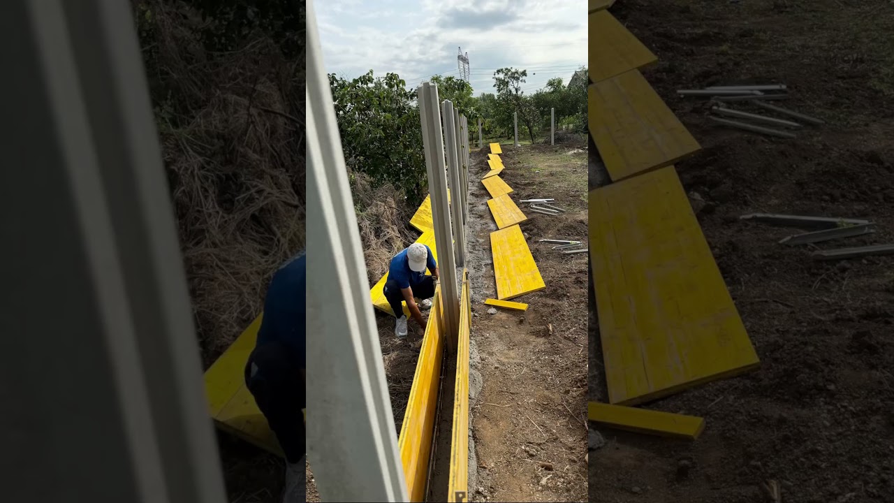 Etapele lucrării Top Gard: reluare, săpături, stâlpi, soclu Doka și finalul  WhatsApp: 0756 760 760