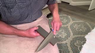 Wusthof Classic Chef Knife YouTube Rocky McArthur knife sharpening Hand Stone Sharpening