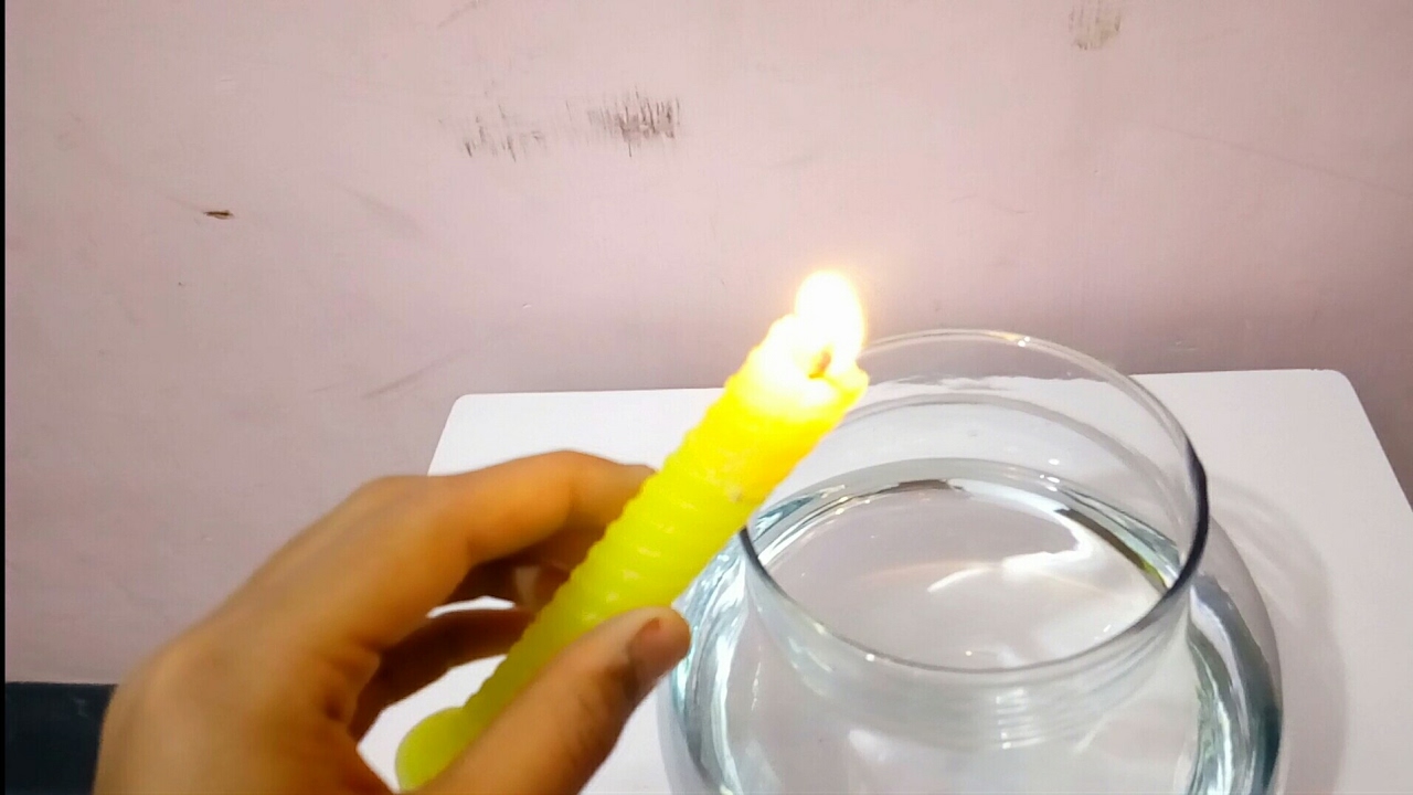 What happens when hot wax is poured in water YouTube