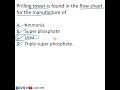 Prilling tower is found in the flow sheet for the manufacture of #shorts #shortsfeed #youtubeshorts