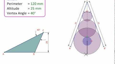 Geometry Triangle from Perimeter Altitude Vertex Angle