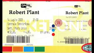 Robert Plant Centrale del Tennis Roma 2003-07-14 - Audio only.