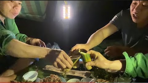 3ae đi thăm bẫy ngủ qua đêm trong rừng sâu và món thịt chuột rừng ăn ngập mồn |Rừng núi Bắc Kạn