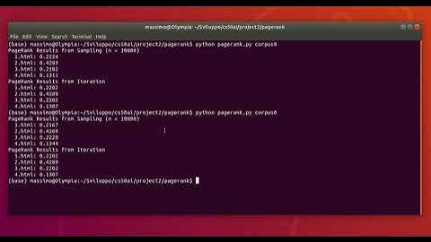 CS50AI Project2 Pagerank