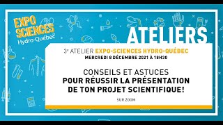 Atelier Expo-sciences 2021-2022 - La présentation de ton projet