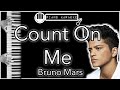 Count On Me Bruno Mars Piano Karaoke Instrumental