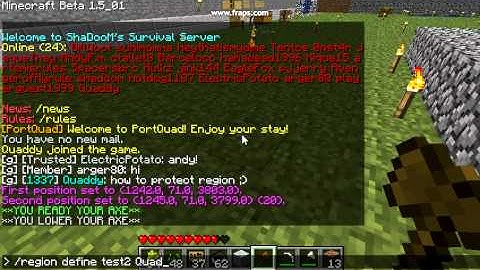 How to protect a region with World Edit Shadoom.de